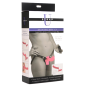 28X Double Diva 1.5 Inch Double Dildo with Harness - Pink
