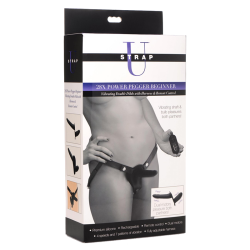 28X Power Pegger Beginner Vibrating Double Dildo with Harness