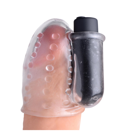 28X Rechargeable Penis Head Teaser with Remote Control