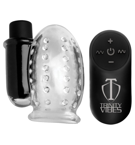 28X Rechargeable Penis Head Teaser with Remote Control