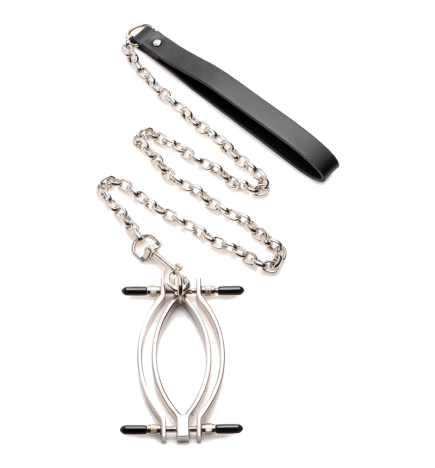 Adjustable Pussy Clamp with Leash
