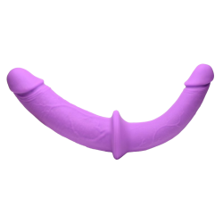 Silicone Double Dildo with Harness