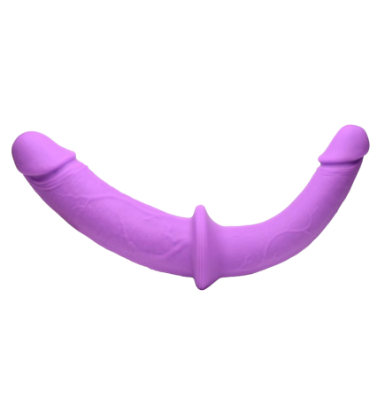 Silicone Double Dildo with Harness
