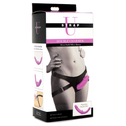Silicone Double Dildo with Harness