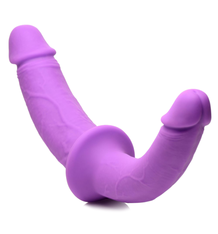 Silicone Double Dildo with Harness