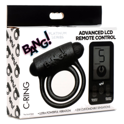 25X Vibrating Silicone Cock Ring with Remote Control