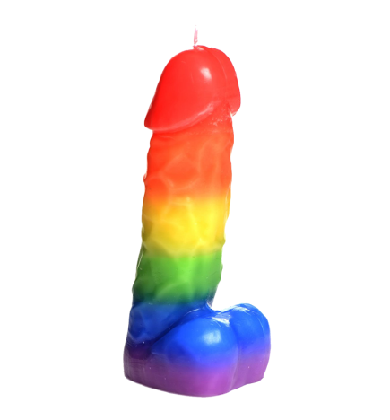 Dark Pecker Dick Drip Candle - Rainbow