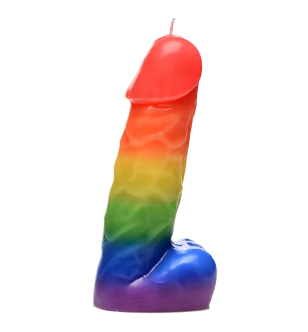 Dark Pecker Dick Drip Candle - Rainbow