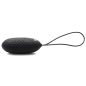 28X Nubbed Silicone Vibrating Egg - Black