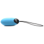 28X Nubbed Silicone Vibrating Egg - Blue
