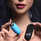 28X Nubbed Silicone Vibrating Egg - Blue