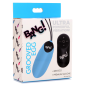 28X Nubbed Silicone Vibrating Egg - Blue