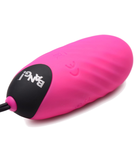 28X Nubbed Silicone Vibrating Egg - Pink