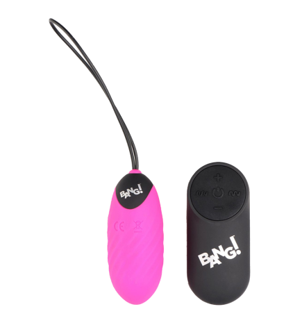 28X Nubbed Silicone Vibrating Egg - Pink