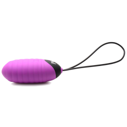 28X Nubbed Silicone Vibrating Egg - Purple