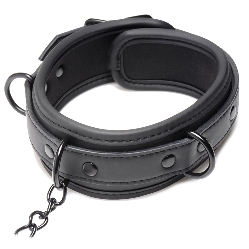 Collared Temptress Collar with Nipple Clamps
