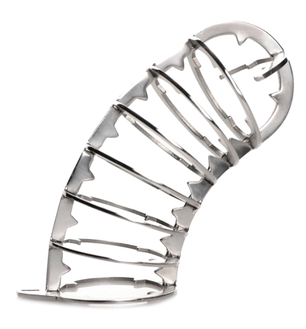 Stainless Steel Spiked Chastity Cage