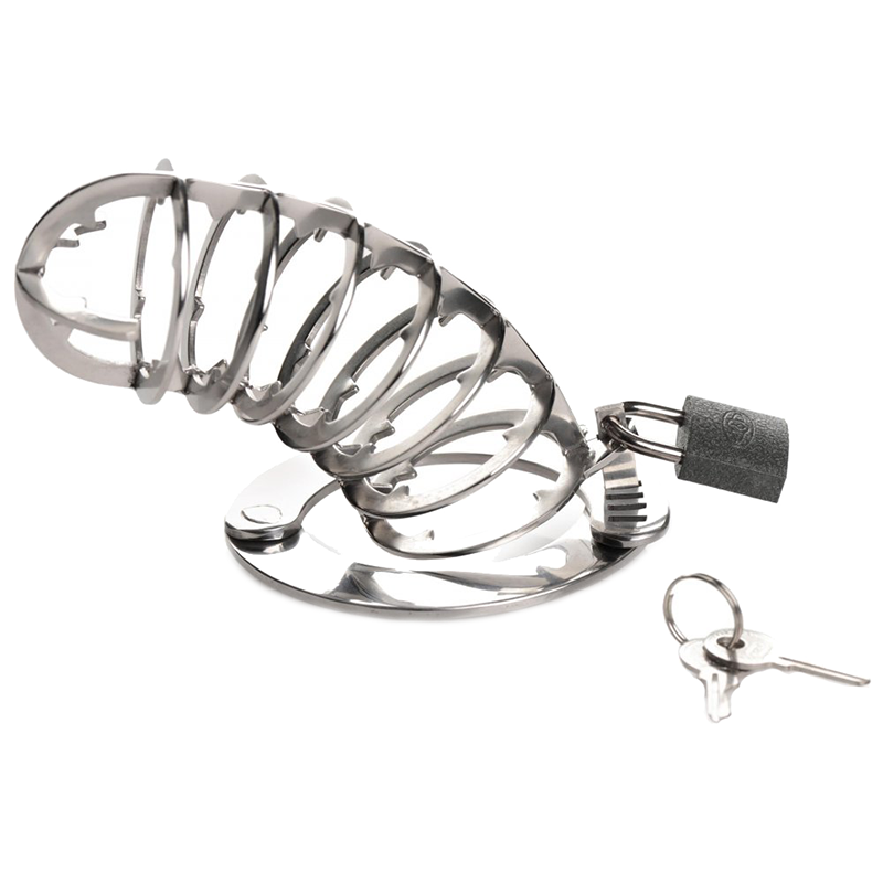 Stainless Steel Spiked Chastity Cage Stainless Steel Spiked Chastity Cage