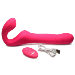 30X Thrusting and Vibrating Strapless Strap-On