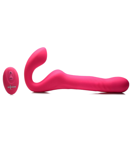 30X Thrusting and Vibrating Strapless Strap-On