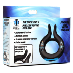 10X Dual Stim Silicone Cock Ring