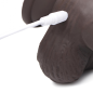 Thrusting and Vibrating 8 Inch Dildo - Dark
