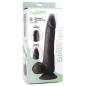 Thrusting and Vibrating 8 Inch Dildo - Dark