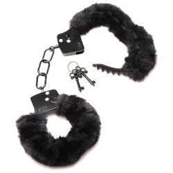 Cuffed In Fur Furry Handcuffs - Black