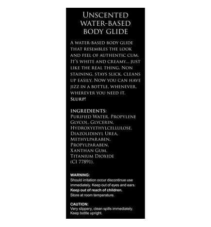 Jizz Unscented Water-Based Lube - 34 oz.