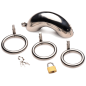 Forged Captor Locking Stainless Steel Chasity Cage