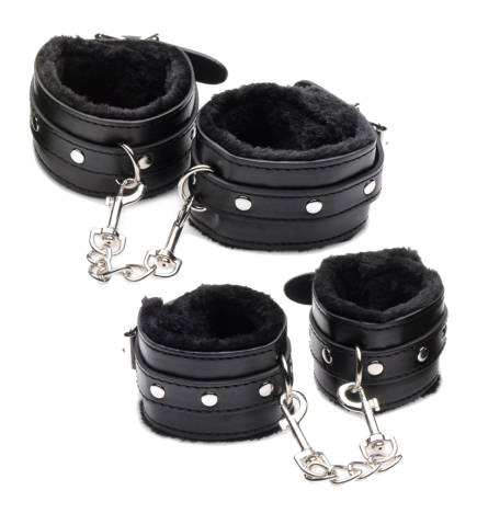 Hook Up 10 Piece Plush Bondage Set
