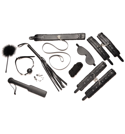 Hook Up 10 Piece Plush Bondage Set