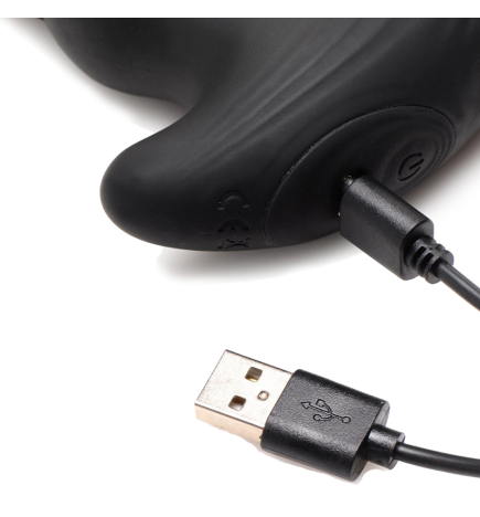 Thrusting Vibrator with Cock and Ball Ring and Remote