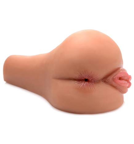 Juicy Wet Look Masturbator Sidesaddle Mia - Tan