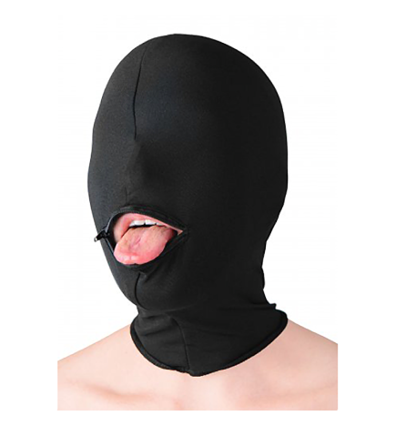 Strict Leather Zippered Eyeless Hood