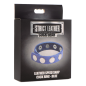 Leather Speed Snap Cock Ring - Blue