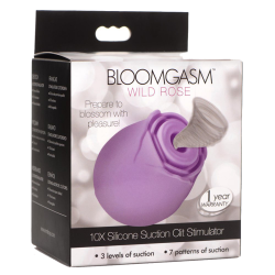 Bloomgasm Wild Rose 10X Suction Clit Stimulator - Purple