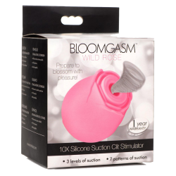 Bloomgasm Wild Rose 10X Suction Clit Stimulator - Pink