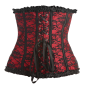 Scarlet Seduction Lace-up Corset and Thong