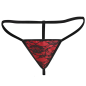 Scarlet Seduction Lace-up Corset and Thong