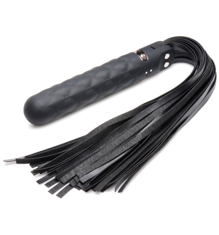9X Vibrating Silicone Dildo Flogger