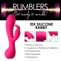 10X Rabbit Silicone Vibrator