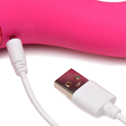 10X Triple Rabbit Silicone Vibrator - Pink