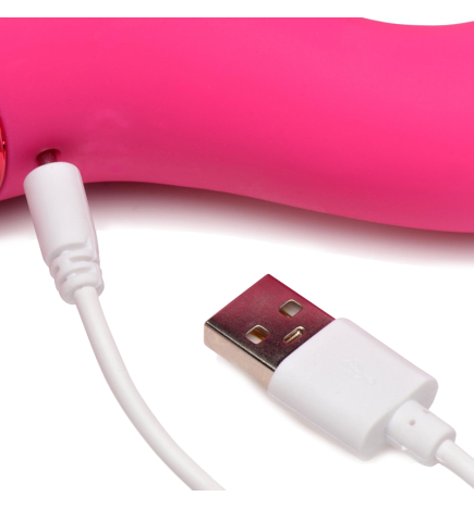 10X Triple Rabbit Silicone Vibrator - Pink