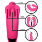 10X Triple Rabbit Silicone Vibrator - Pink