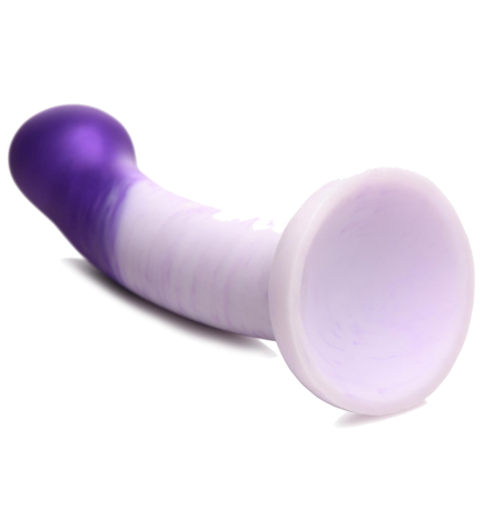 G-Swirl G-Spot Silicone Dildo - Purple
