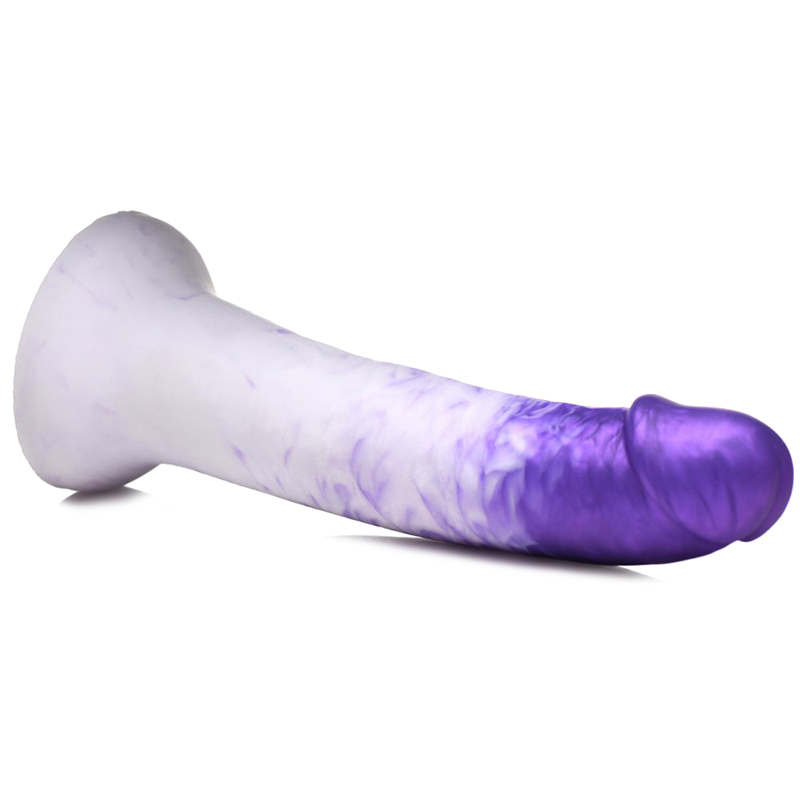 Swirl Realistic Silicone Dildo - Purple Swirl Realistic Silicone Dildo - Purple