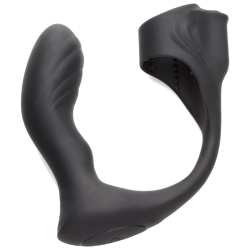 Silicone Prostate Vibe with Cock Ring and Remote