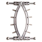 Spread Em Stainless Steel Poker Labia Clamp