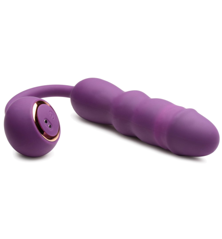 Thrust Thumper Thrusting Silicone Vibrator with Remote